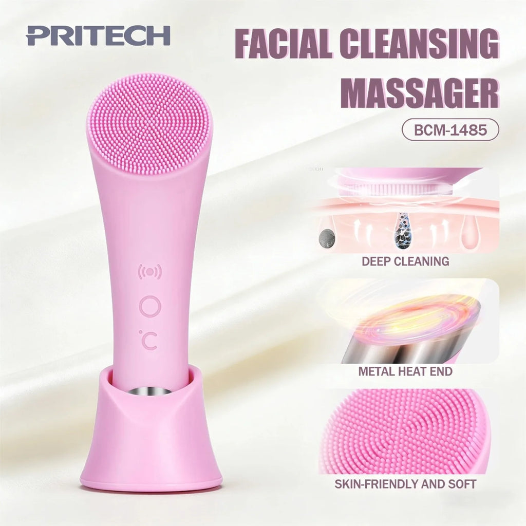 Rechargeable Facial Cleansing Vibration Exfoliating Waterproof Brush