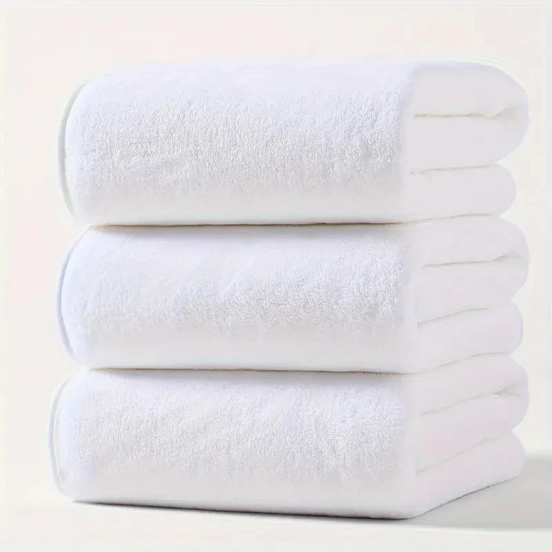 3PCS Large Bath Towels Set Grey Adult Coral Velvet Bath Towels
