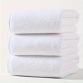 3PCS Large Bath Towels Set Grey Adult Coral Velvet Bath Towels