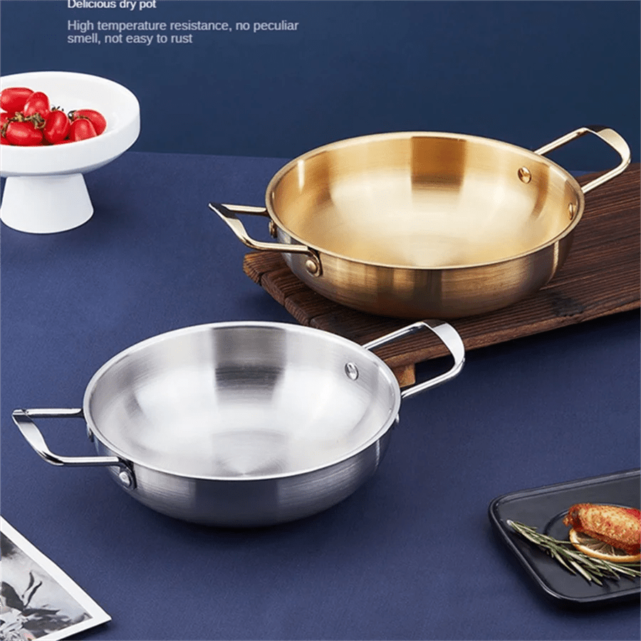 Stainless Steel Cookware and Saucepan Dry Pots with Handle - Lovies Kitchenwares