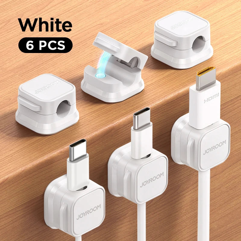 Smooth Adjustable Magnetic Cable Clips for Cord Holder and Wire Cable Keeper Organizer
