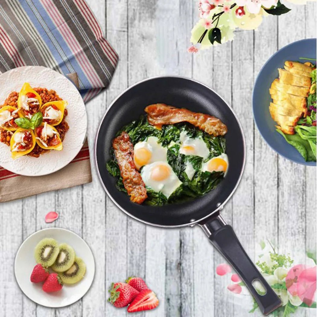 12cm/16cm/18cm Mini Frying and Sauce Pan Steel Non-Stick Kitchen Cookware - Lovies Kitchenwares