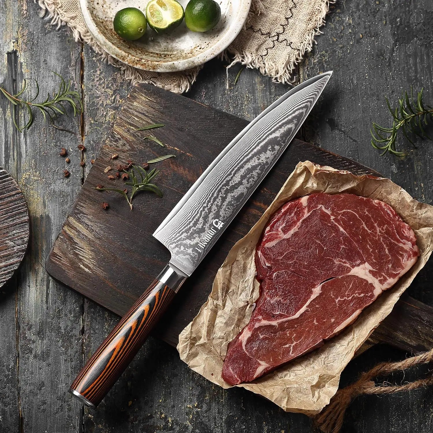 8 inch High Quality Chef Knife With Wood Handle