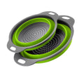 Silicone Folding Drain & Wash Basket & Foldable Strainer Colander