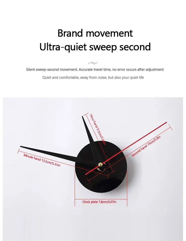 Creative Simple Luminous Wall Sticker Digital Clock