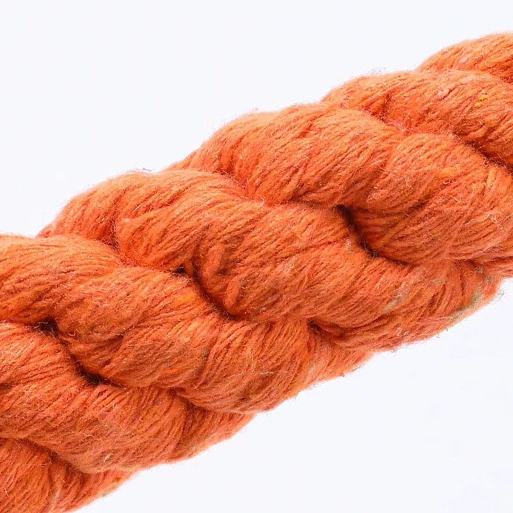 1Pcs Carrot Pet Dog Bite Chewable Braided Durable Cotton Rope