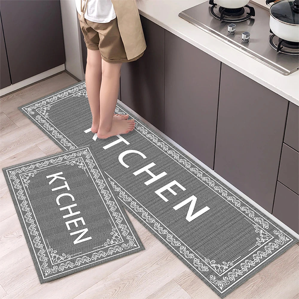 Kitchen Floor Mat Soft Washable Anti-Slip Carpet