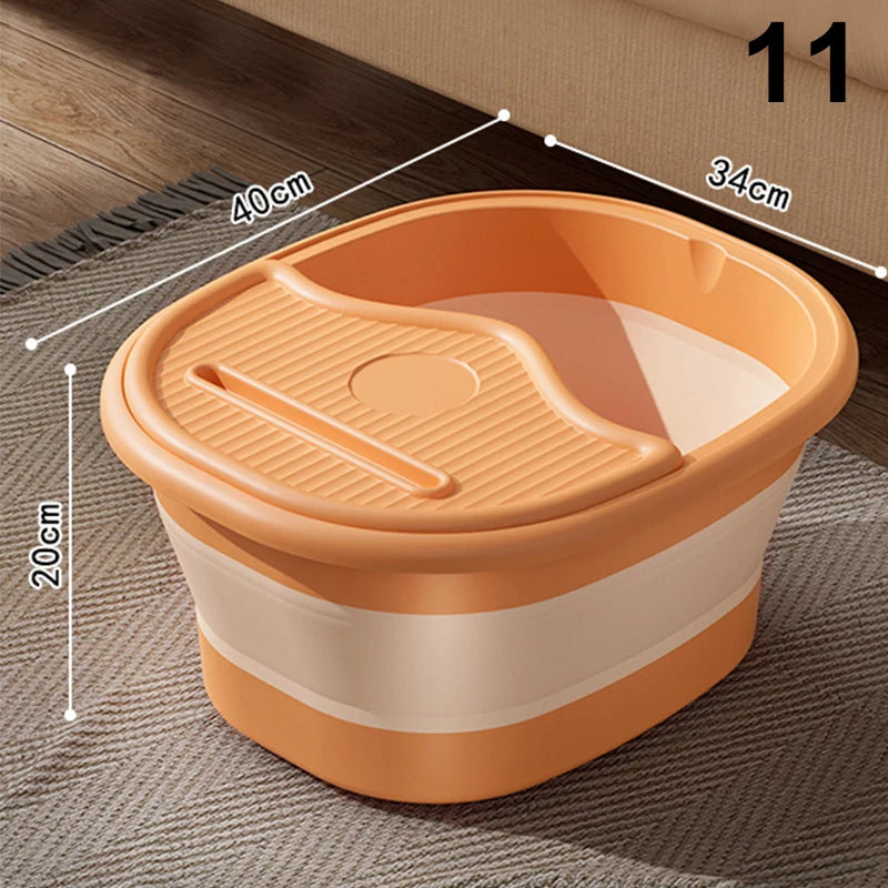 1Pcs Portable Foldable Home Foot Bath Bucket/Basin Massager & Soak Foot Tub