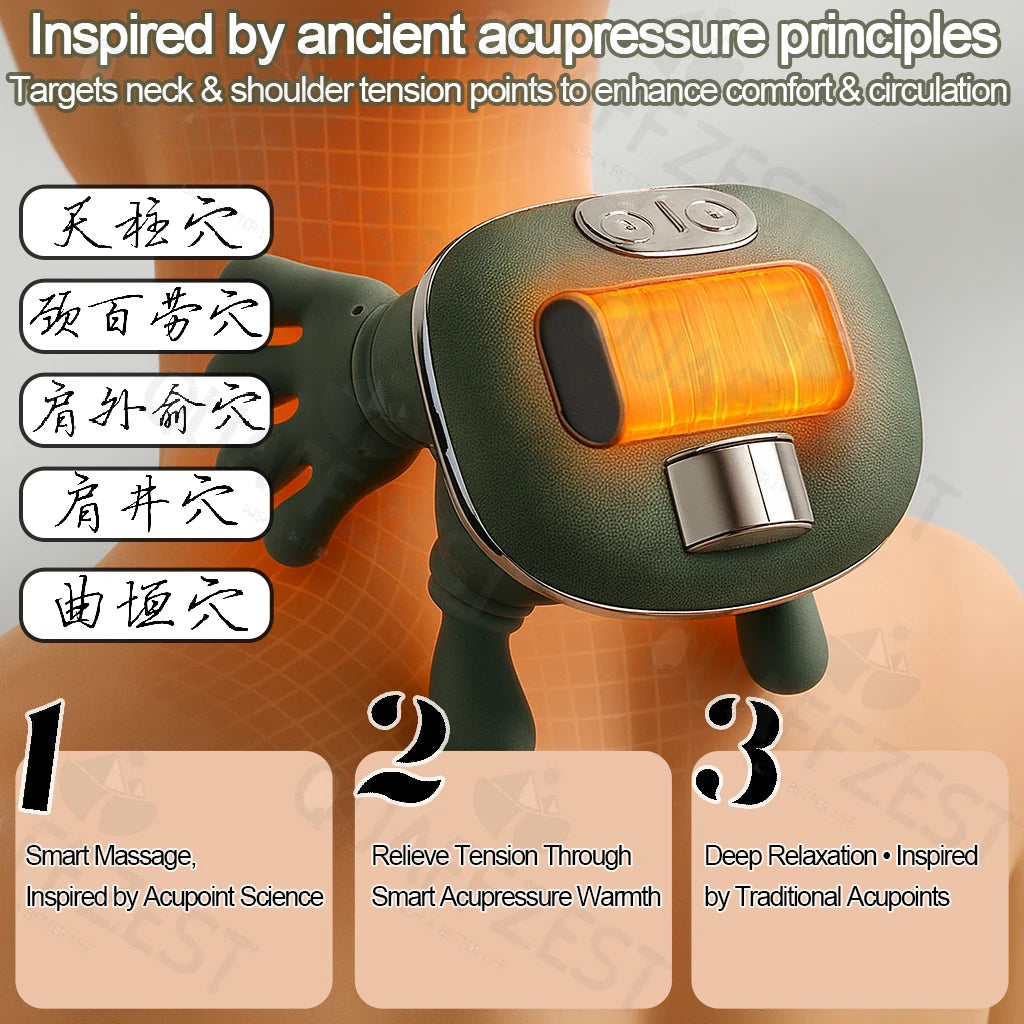 Wireless Electric Neck And Shoulder Muscle Massager