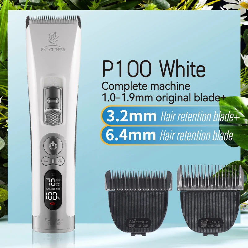 Professional LCD Screen Dog and Cat Electrical Grooming Clippers and Trimmers With Rechargeable Haircut Machine