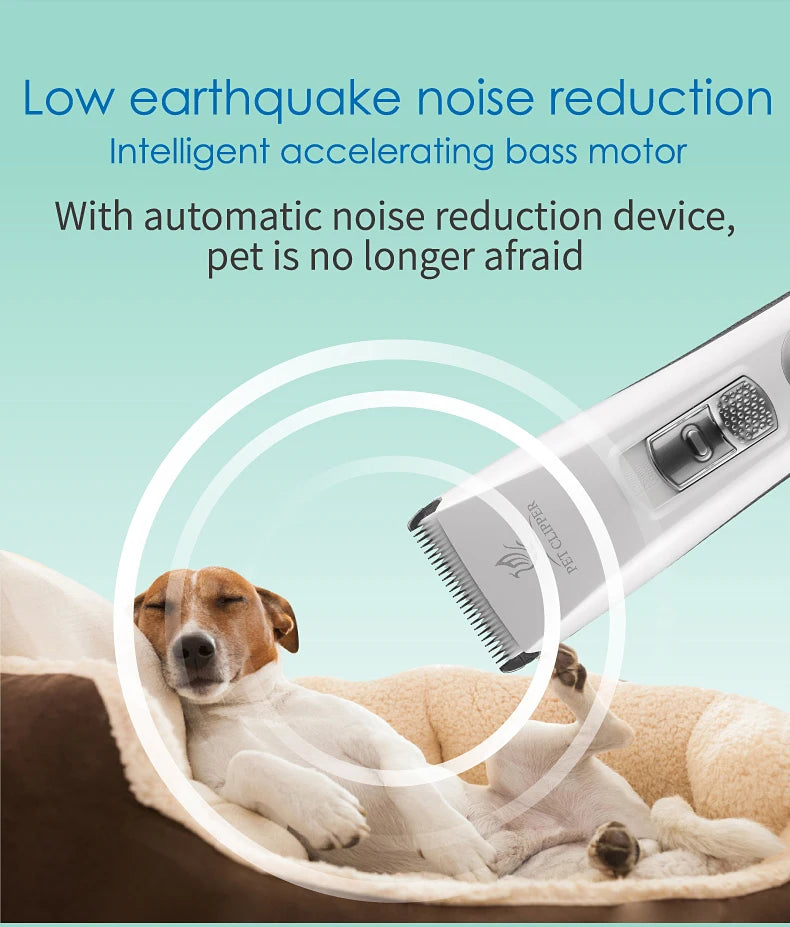 Professional LCD Screen Dog and Cat Electrical Grooming Clippers and Trimmers With Rechargeable Haircut Machine
