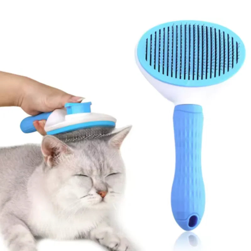 Self Cleaning Pet Brush Comb For Pet Hair Removal And Grooming Tool Pet Accessory