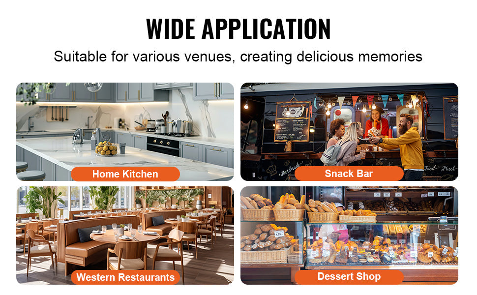 Commercial Egg Bubble Waffle Maker 1400W Non-Stick Stainless Steel w/180° Rotatable 2 Pans & Wooden Handles